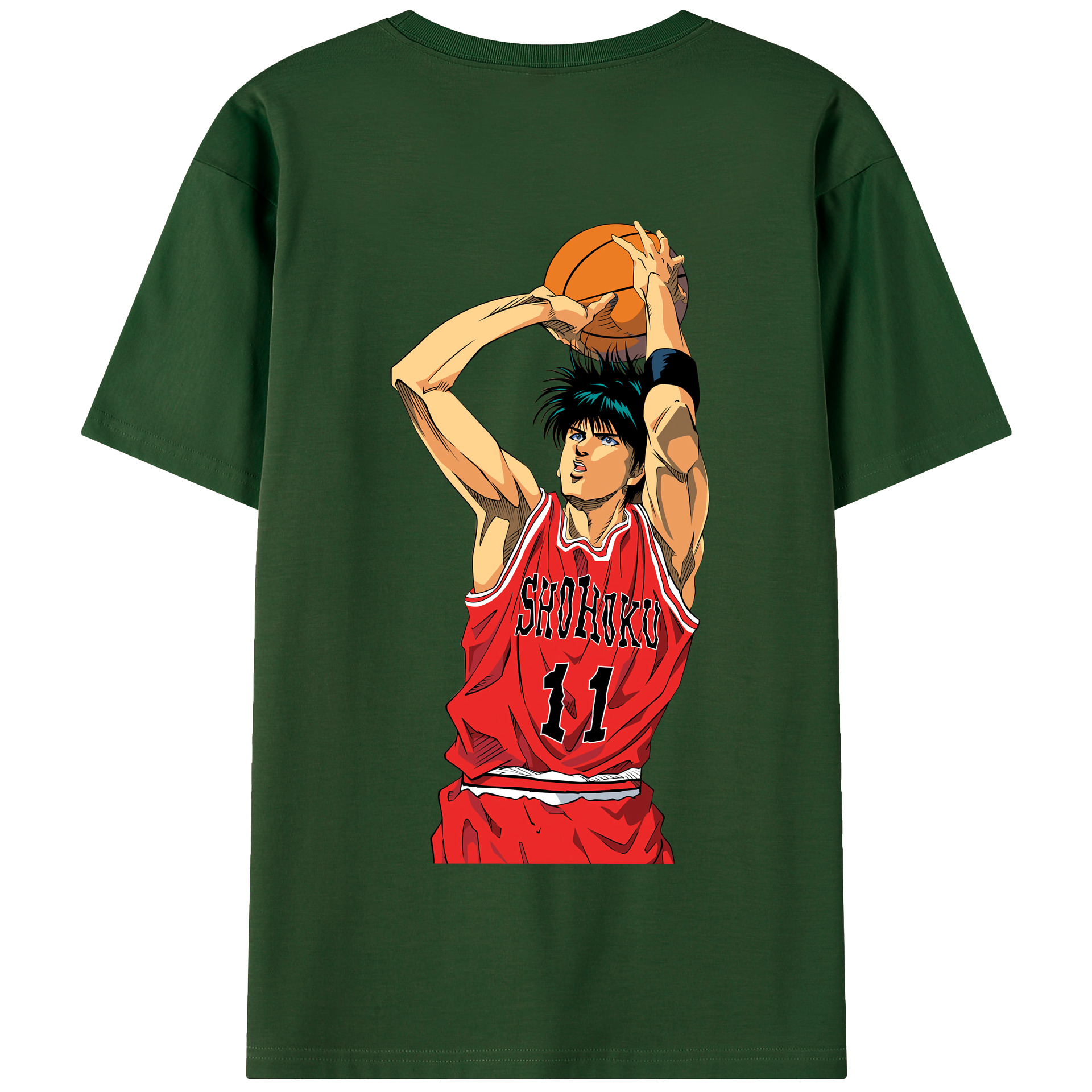 SLAM DUNK／スラムダンク 綿100％半袖Tシャツ（背面プリント）